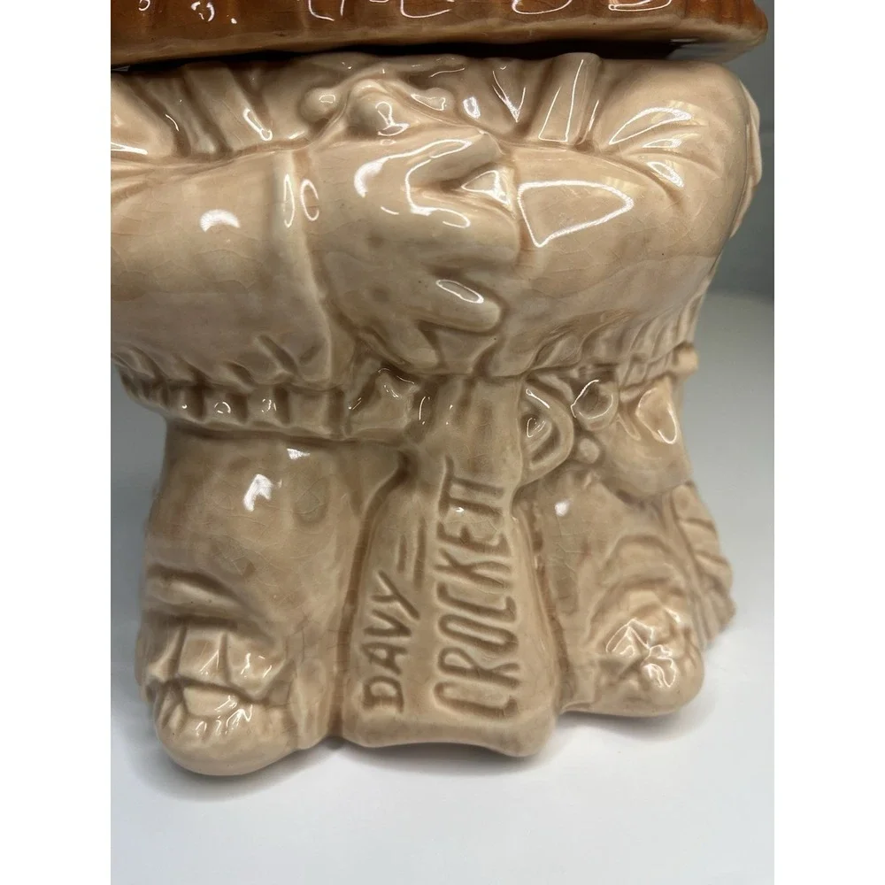Vintage Brush McCoy Young Davy Crockett Cookie Jar‎ USA 1950s 10